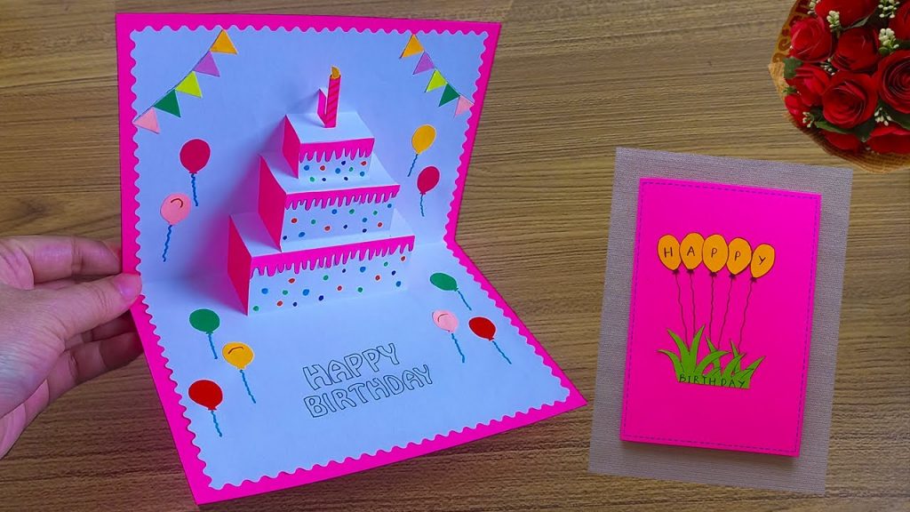 Thiệp sinh nhật handmade đơn giản và dễ làm