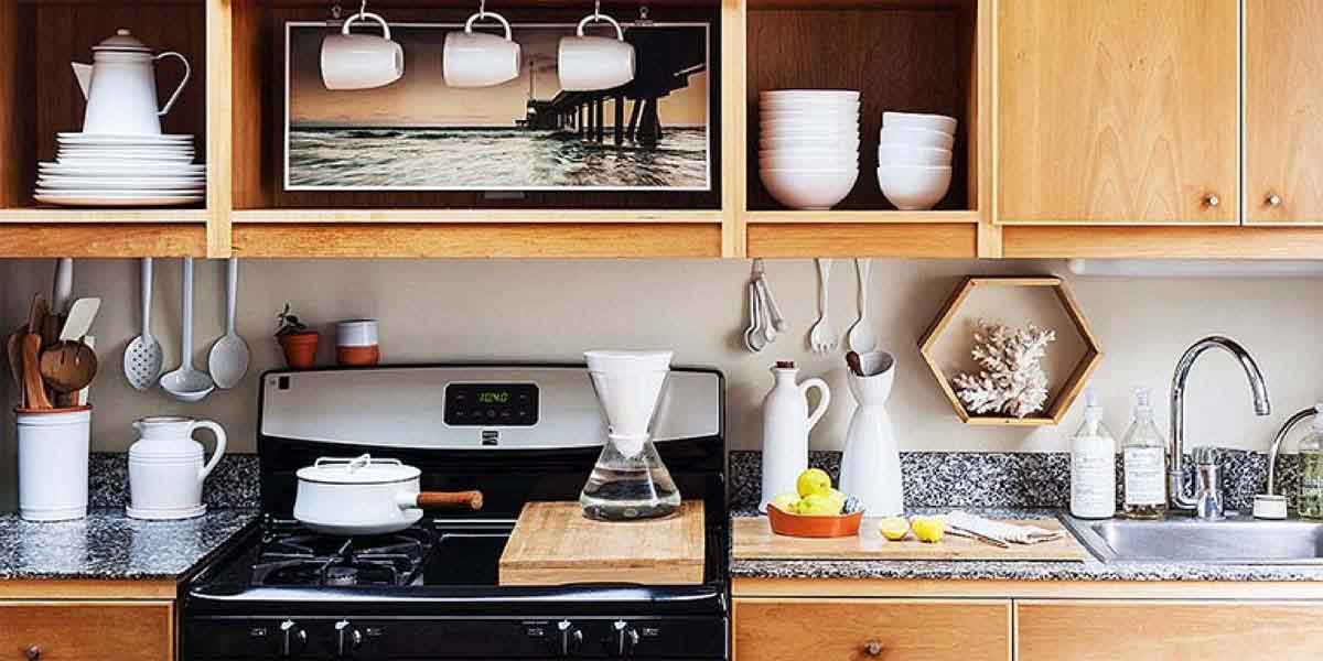 Căn bếp và đồ dùng trong căn bếp nên cùng 1 tông màu