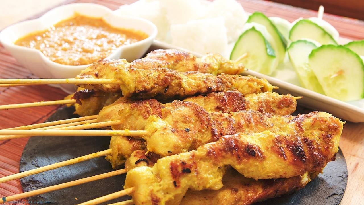 Món Satay - món thịt hiếm hoi ở đất nước Indonesia